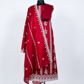 Pure Cotton Office Wear Suit with embroidered dupatta