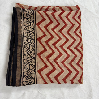 Handblock Chanderi Suit Material with Chanderi Dupatta