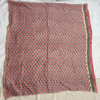 Handblock Chanderi Suit Material with Chanderi Dupatta