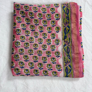 Handblock Chanderi Suit Material with Chanderi Dupatta