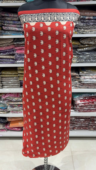 Handblock Cotton Suit Material with Cotton Dupatta