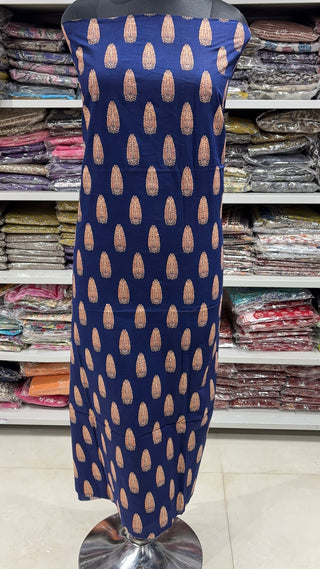 Handblock Cotton Suit Material with Cotton Dupatta