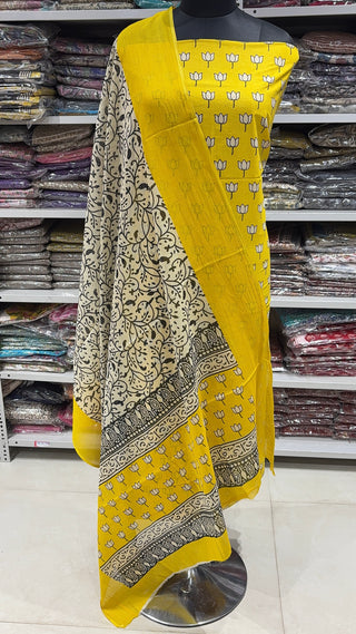 Handblock Cotton Suit Material with Cotton Dupatta