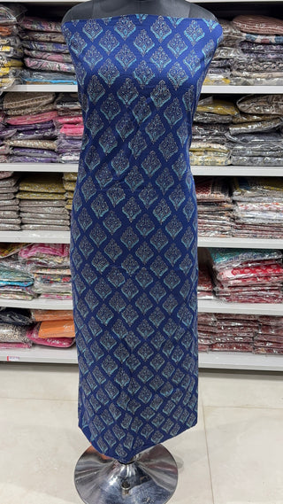 Handblock Cotton Suit Material with Cotton Dupatta