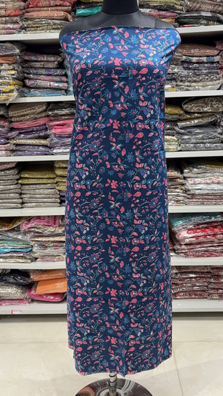 Handblock Cotton Suit Material with Cotton Dupatta