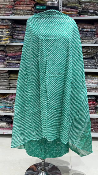 Handblock Cotton Suit Material with Cotton Dupatta