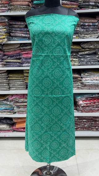 Handblock Cotton Suit Material with Cotton Dupatta