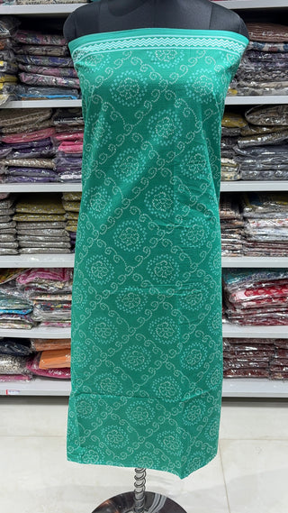 Handblock Cotton Suit Material with Cotton Dupatta