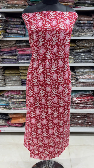 Handblock Cotton Suit Material with Cotton Dupatta