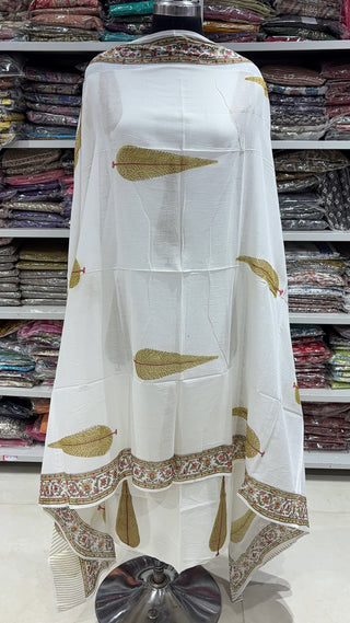 Handblock Cotton Suit Material with Cotton Dupatta