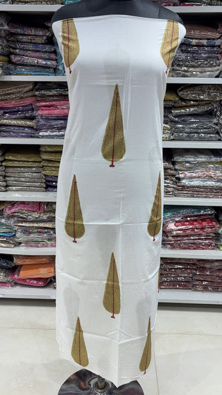 Handblock Cotton Suit Material with Cotton Dupatta