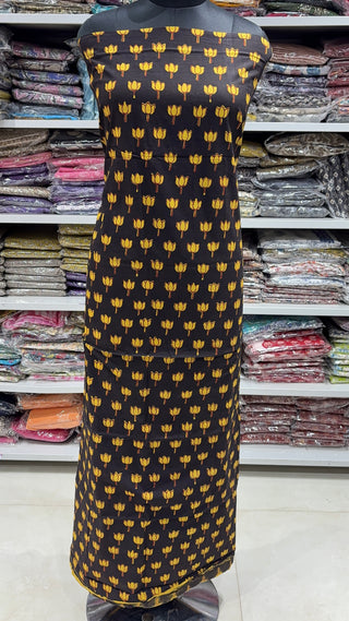Handblock Cotton Suit Material with Cotton Dupatta