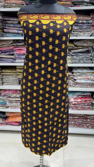 Handblock Cotton Suit Material with Cotton Dupatta