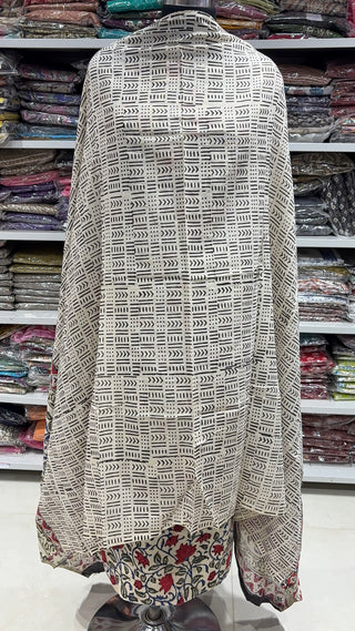 Handblock Cotton Suit Material with Cotton Dupatta