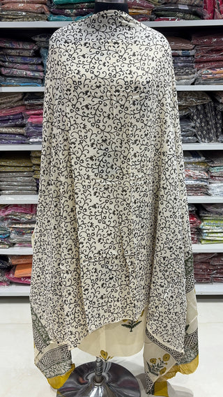 Handblock Cotton Suit Material with Cotton Dupatta