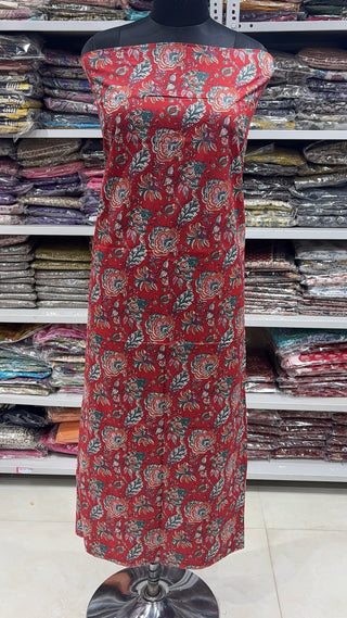 Handblock Cotton Suit Material with Cotton Dupatta