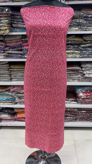 Handblock Cotton Suit Material with Cotton Dupatta