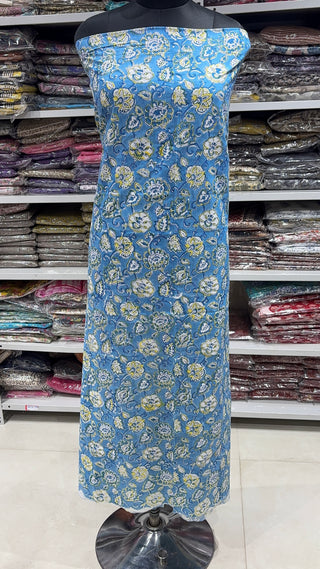 Handblock Cotton Suit Material with Cotton Dupatta