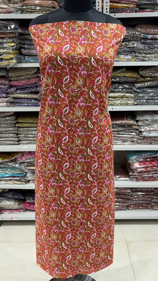 Handblock Cotton Suit Material with Cotton Dupatta