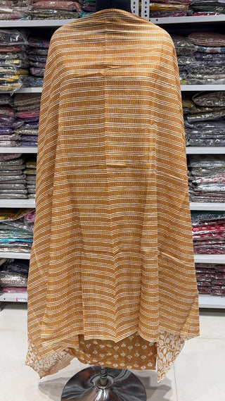 Handblock Cotton Suit Material with Cotton Dupatta