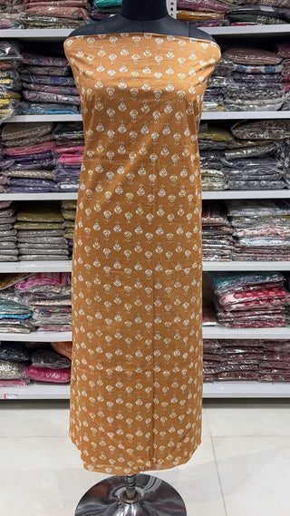 Handblock Cotton Suit Material with Cotton Dupatta