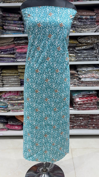 Handblock Cotton Suit Material with Cotton Dupatta