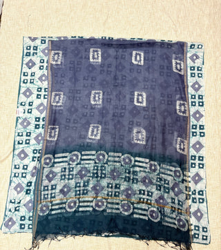 Cotton Handblock Office Wear Suit fabric with Kota Doria Dupatta