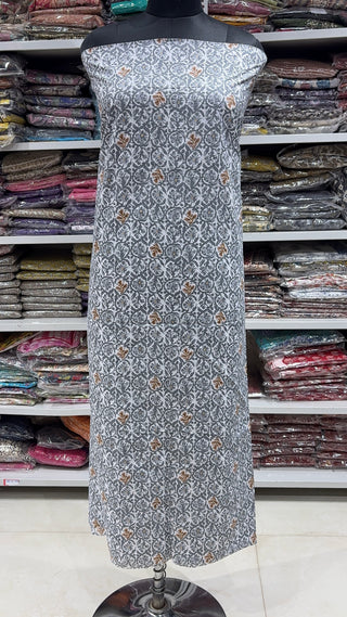 Handblock Cotton Suit Material with Cotton Dupatta