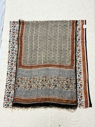 Handblock Cotton Suit Material with Kota Doria Dupatta