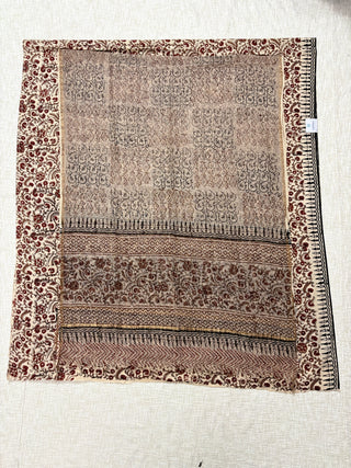 Cotton Handblock Office Wear Suit fabric with Kota Doria Dupatta