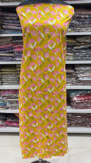 Handblock Cotton Suit Material with Cotton Dupatta