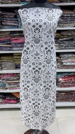 Handblock Cotton Suit Material with Cotton Dupatta