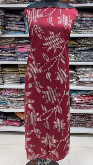 Handblock Cotton Suit Material with Cotton Dupatta