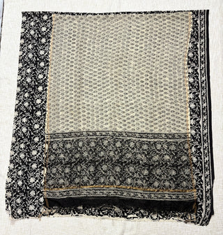 Cotton Kalamkari Handblock Office Wear Suit fabric with Kota doria Dupatta