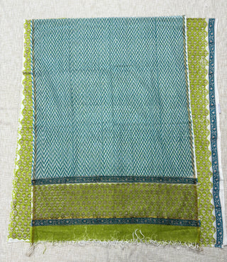 Cotton Handblock Office Wear Suit fabric with Kota Doria Dupatta