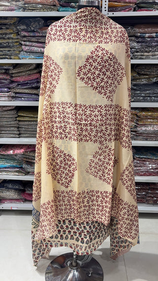 Handblock Cotton Suit Material with Cotton Dupatta