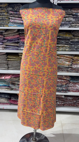 Handblock Cotton Suit Material with Cotton Dupatta