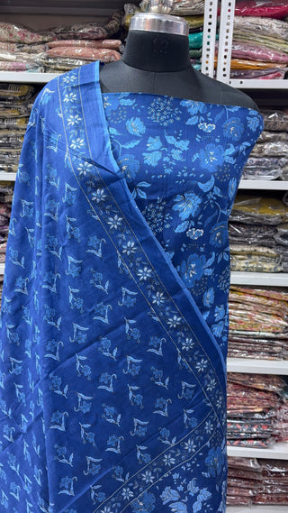 Handblock Cotton Suit Material with Cotton Dupatta