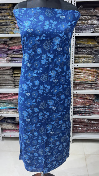 Handblock Cotton Suit Material with Cotton Dupatta