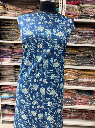 Cotton Block Print  suits - 3m running fabric