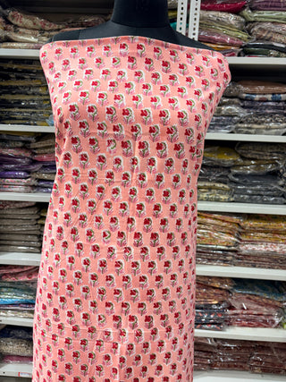 Cotton Block Print  suits - 2.5m running fabric