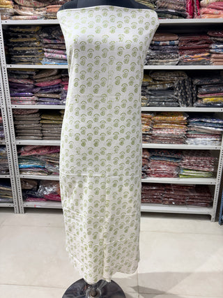 Cotton Block Print  suits - 2.5m running fabric
