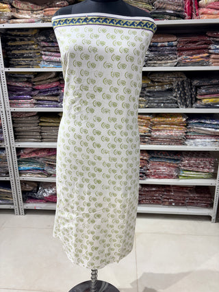 Cotton Block Print  suits - 2.5m running fabric