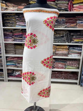 Cotton Block Print  suits - 2.5m running fabric