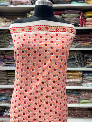 Cotton Block Print  suits - 2.5m running fabric