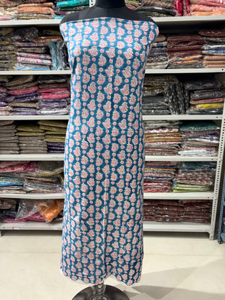 Cotton Block Print  suits - 2.5m running fabric