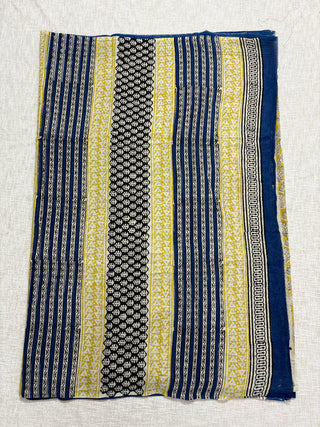 Hand Block Print Cotton Saree with Unstitched Blouse Piece