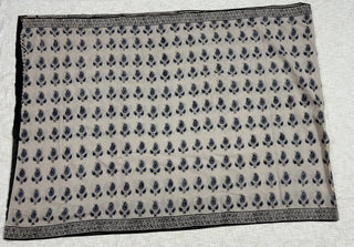 Hand Block Print Cotton Saree with Unstitched Blouse Piece