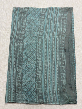 Hand Block Print Cotton Saree with Unstitched Blouse Piece