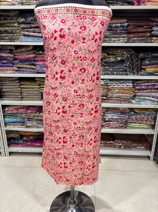 Premium Cotton Block Print Office Wear Suit fabric with Kota Doria Dupatta (44 inch width) and Heavy Bottom